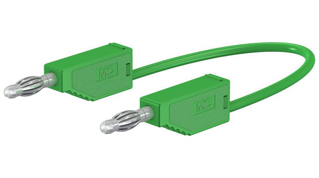 Test Lead 250mm Green 30V Nickel-Plated