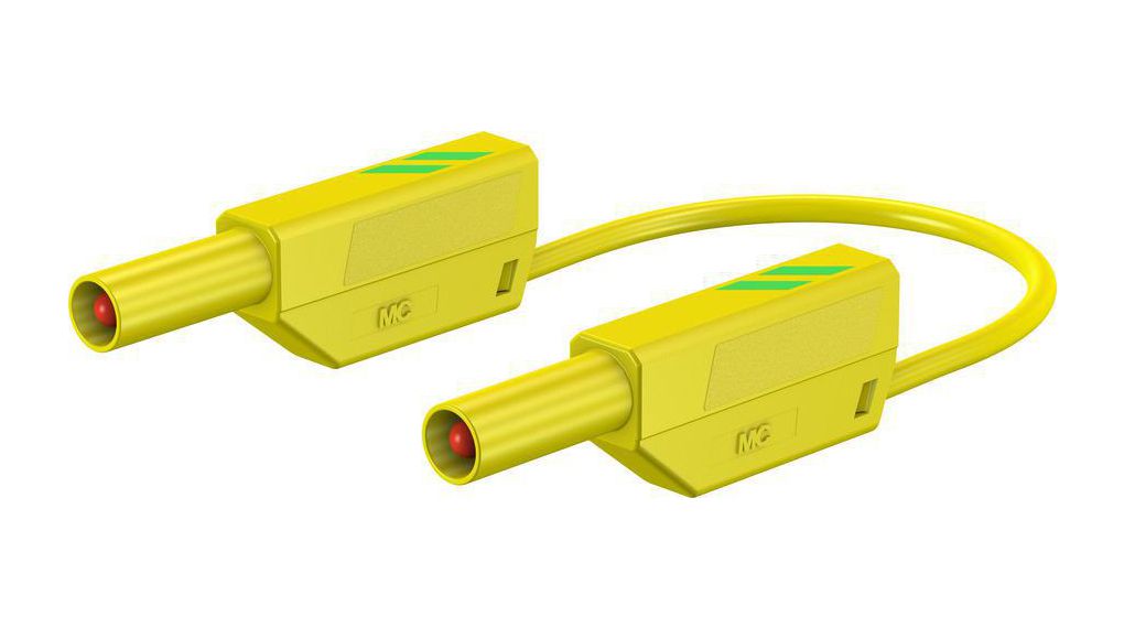 Veiligheidstestkabel PVC 32A Vernikkeld 500mm 2.5mm² Groen/geel