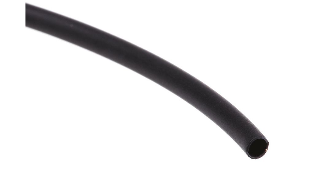 Heat-Shrink Tubing 2:1, 0.8 ... 1.8mm, Black, Polyolefin, 10m
