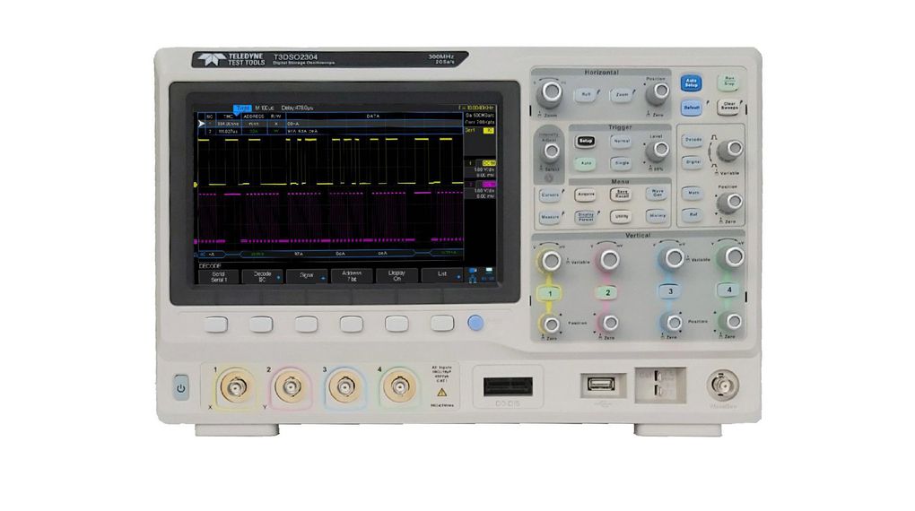 Oscilloscope T3DSO2000 DSO 4x 100MHz 2GSPS LAN / USB Device / USB Host
