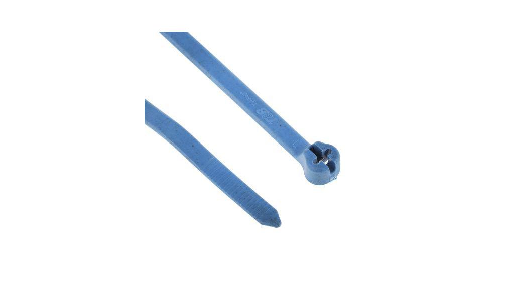 Cable Ties, 186mm x 4.7 mm, Blue Nylon, Pk-100