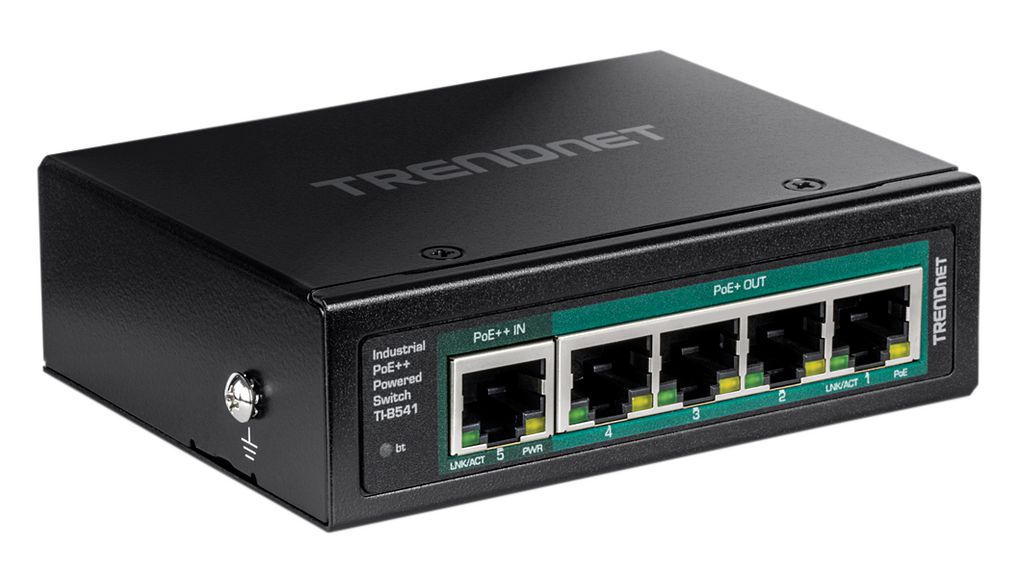 PoE-Switch, Unmanaged, 1Gbps, 63W, RJ45-Anschlüsse 5, PoE-Ports 5