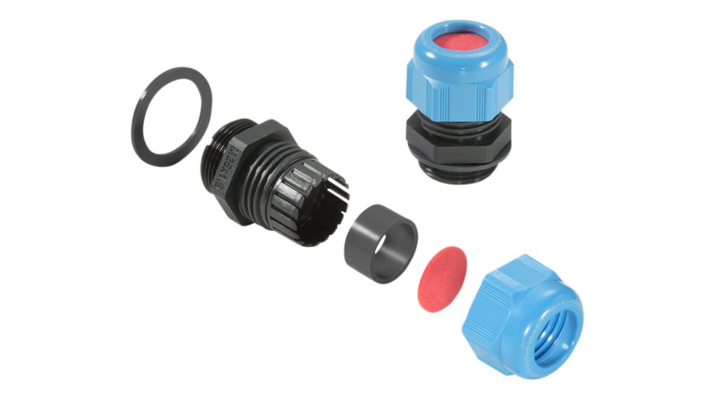 Cable Gland, 14 ... 18mm, M25, Polyamide 6, Blue, ATEX