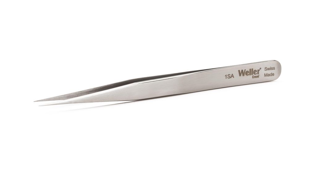 Tweezers Precision Stainless Steel Pointed / Straight 120mm