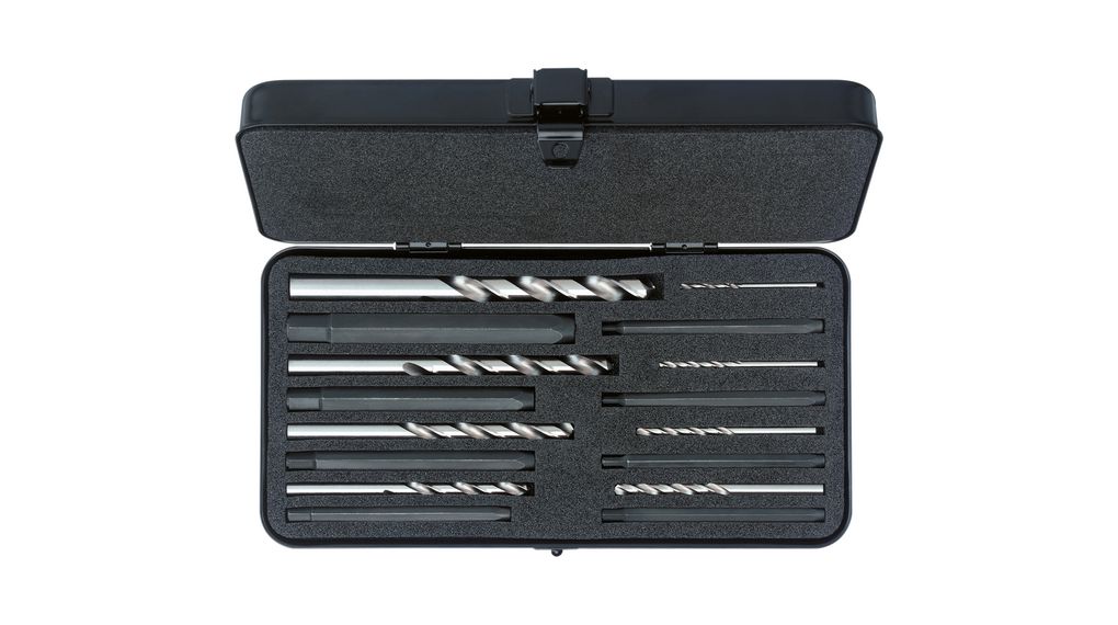Screw Extractor Set with Spiral Drill Bit 16pcs