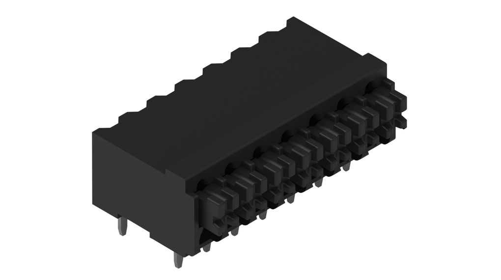 PCB Terminal Block, THT, 3.5mm Pitch, Right Angle, Push-In, 7 Poles
