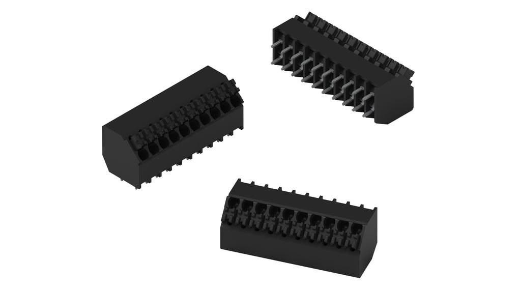 Printklemmen für Reflow-Löten, 3.5mm Raster, 45 °, Steckverbindung, 4 Pole