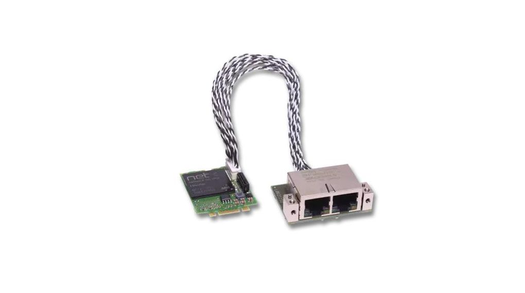 Hilscher 2 Port PCI Express M.2 RJ45 Network Card, 100Mbit/s