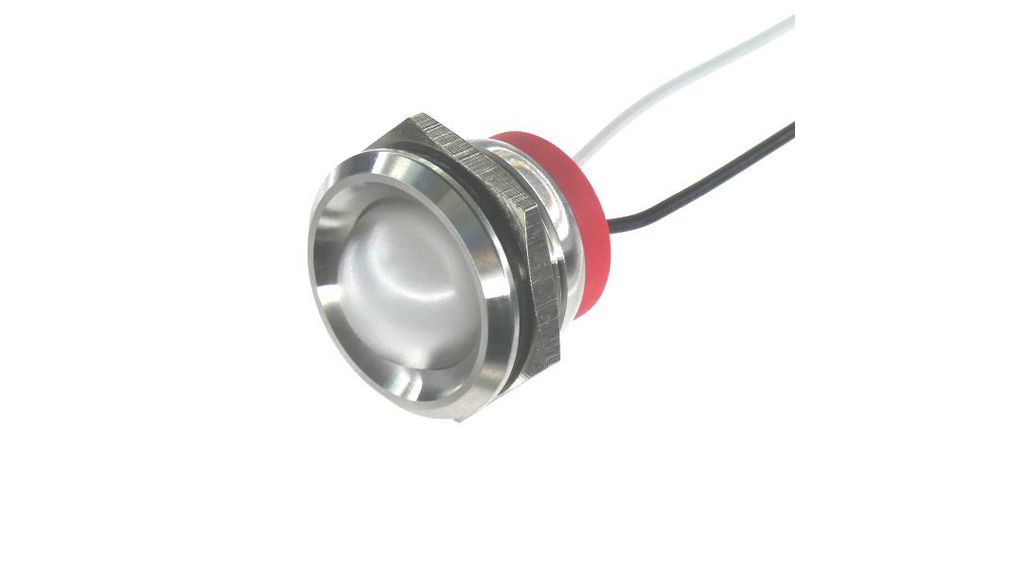 PL22SL Series Stainless Steel Panel LightWhite Panel LED, Wire Termination110 V, IP6722 mm