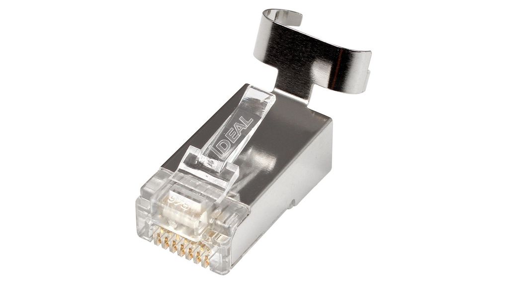 Ideal Industries 85 Series Plug RJ45 Connector, Clip Mount, Cat6a 1 Port 8 -Way