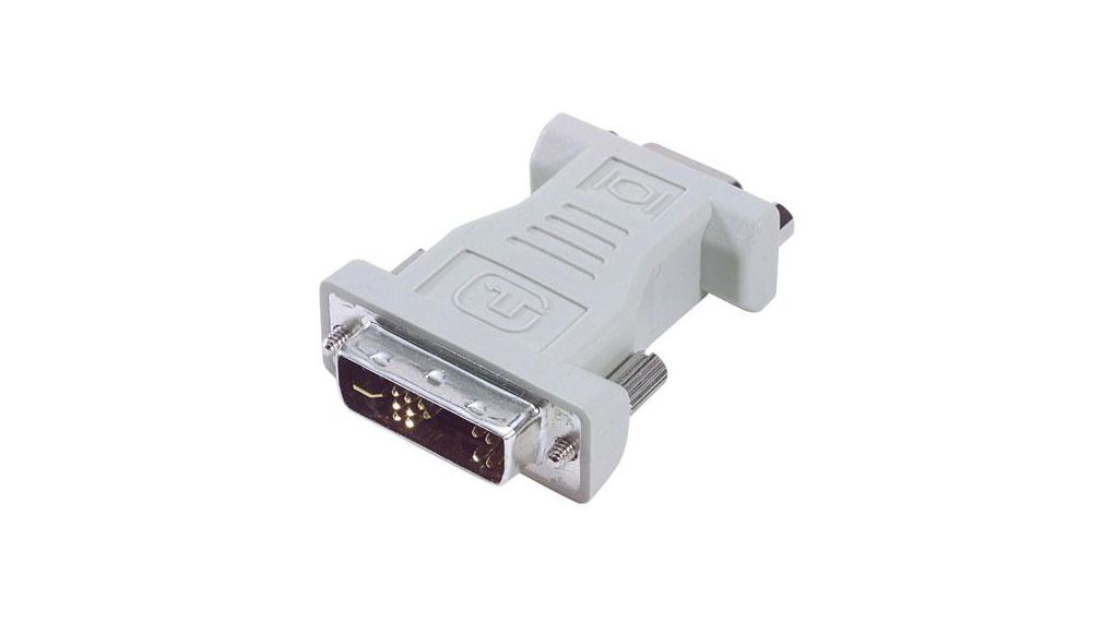L-Com Dvi Adapter, Dvi-A Male / Hd15 Female, Stecker, Anzahl Kontakte - 15