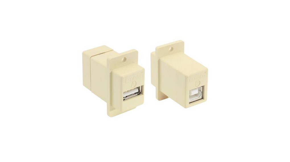 Straight, PanelMale- 1 Port USB Connector, Stecker, Gerade