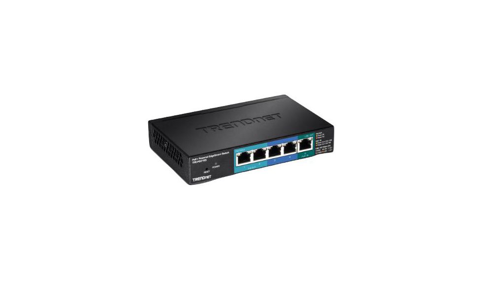 Trendnet TPE-P521ES, Unmanaged 5 Port Gigabit Switch With PoE