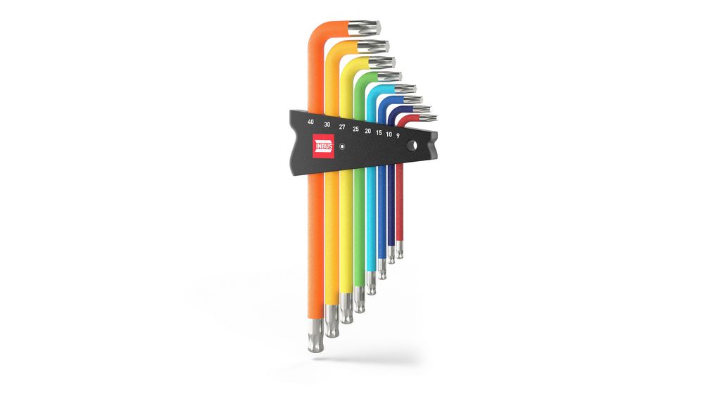 74223 | INBUS 8-Piece Torx Key Set, T-handle Shape | Distrelec Schweiz