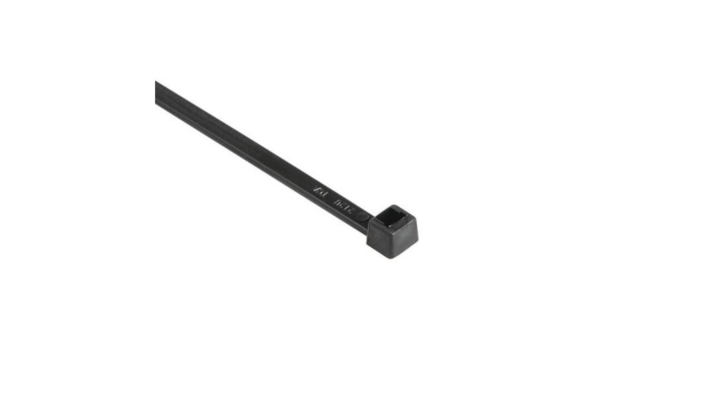 Cable Tie, 390mm x 4.8 mm, Black Nylon, Pk-100 390, 225N, Pack of 100 pieces