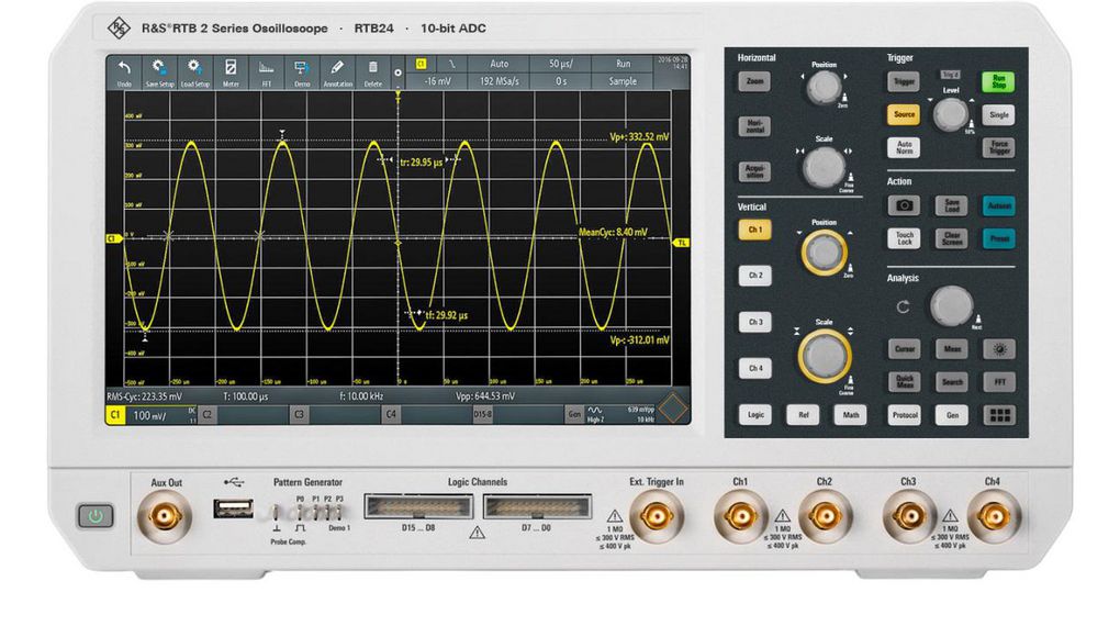 RTB2-BNDL | Rohde & Schwarz RTB2 Series, 300MHz Bench Oscilloscope, 4 ...