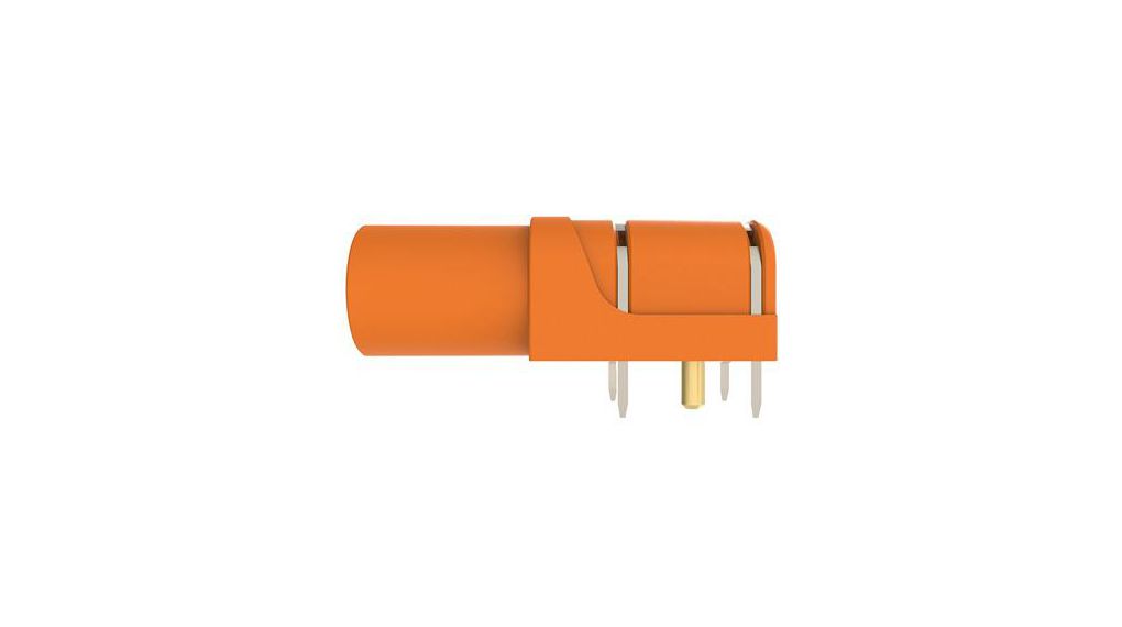 Orange Ramp Connector RS SWEB 8094 AU / OR | Schützinger Orange Female Banana Connector, 4 mm ...