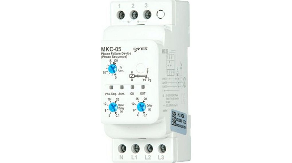 Relay Module Elfa MKC-05 | ENTES Elektronik ENTES Phase/Voltage Monitoring Relays, 3 ...