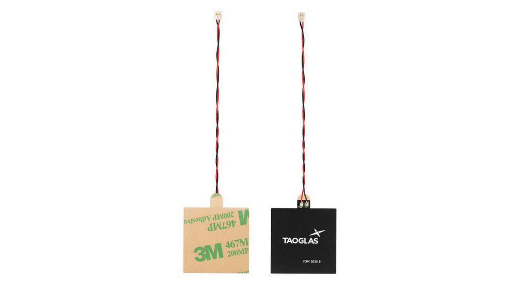 FXR.3030.52.0075X.B.dg PCB RFID Antenna with F Connector, NFC, Support adhésif
