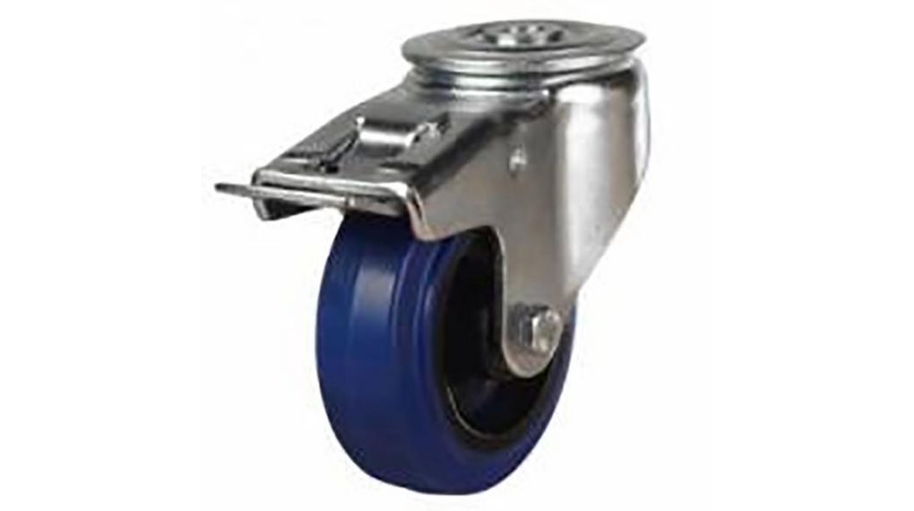 RS PRO Braked Swivel, 150 kg Capacity, 80 mm Wheel
