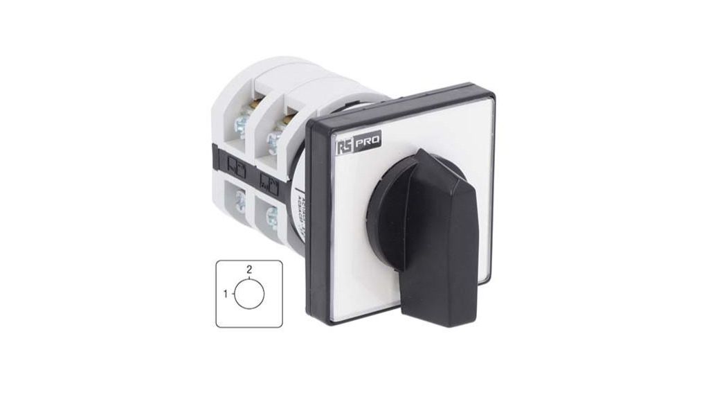 2P 2 Position Changeover Cam Switch, 690 V, 20A