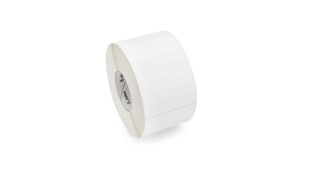 Zebra White Print Label Roll, 70mm Width, 32mm Height