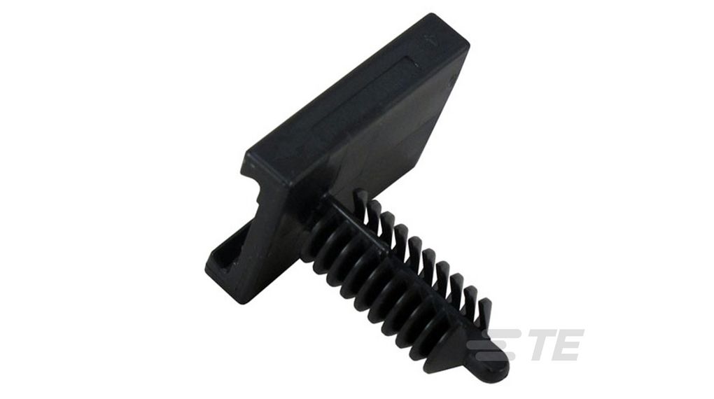 AMPSEAL 16Polyamide null Male Mounting Clip for use with Conectores de automoción AMPSEAL, Noir