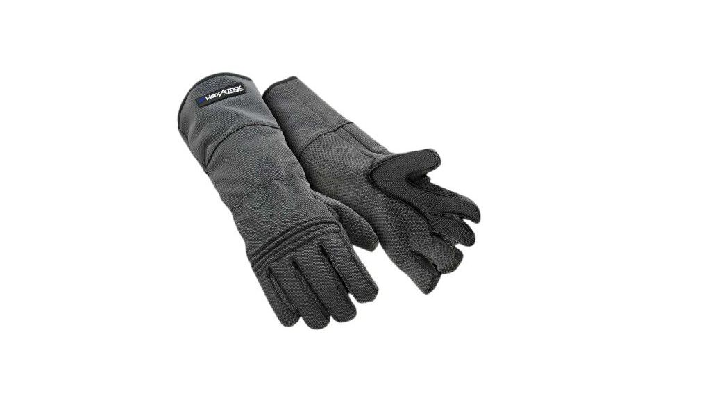 Hexarmor 400R6E Grey Super Fabric Work Gloves, Size 10, Silicone Coating