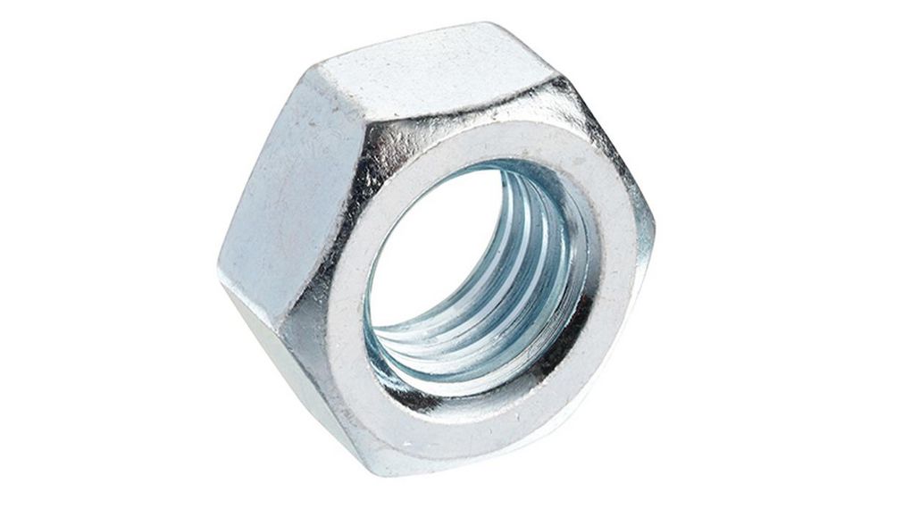 Bright Zinc Plated Steel Hex Nut, DIN 934, M14