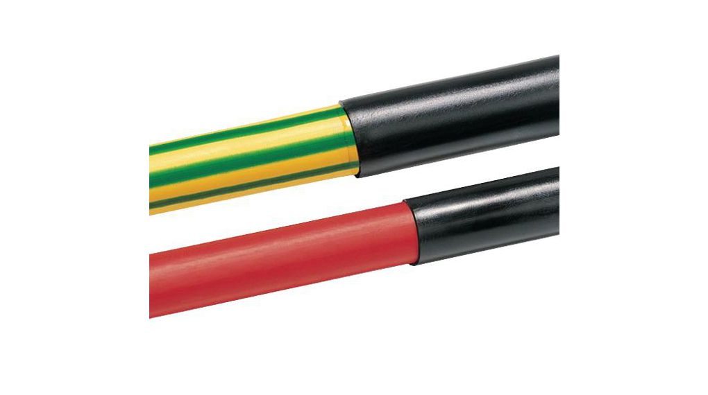 Heat-Shrink Tubing Polyolefin, 13 ... 52mm, Black, 1.2m