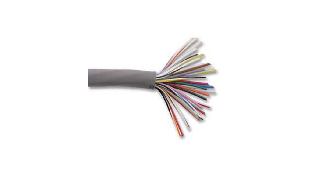Multipair Cable PVC x2x0.35mm² Tinned Copper Grey 30m