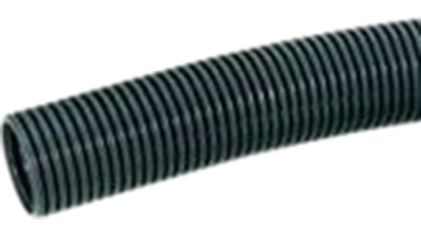 Flexible convulted tubing, 12.7mm, Polyamide 6, Black