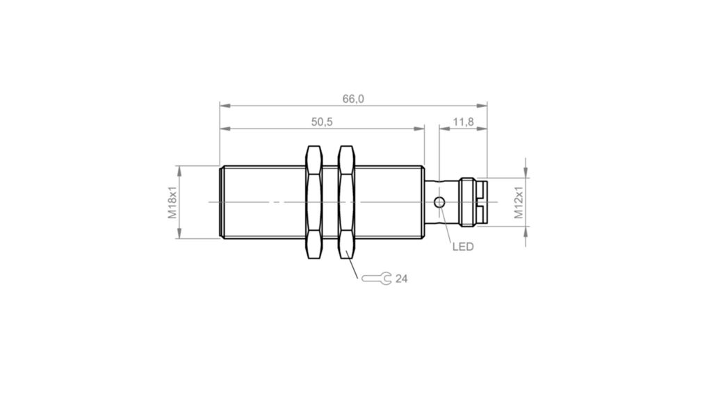 Inductive Sensor PNP, Make Contact (NO) 2kHz 30V 200mA 5mm Connector, M12, 3-Pin IP68 BES