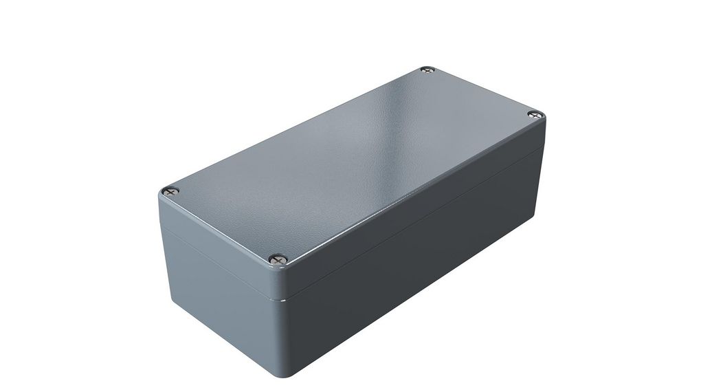 Metallgehäuse 260x91x160mm Aluminium Grau IP66