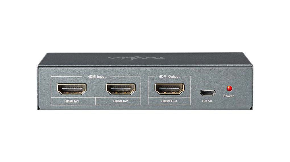 VSWI3412AT | Nedis 2-Port HDMI Switch 2x HDMI Input - HDMI Output | Distrelec