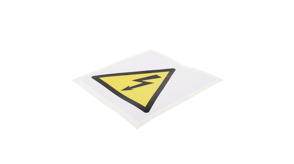 V Safety Danger 11,000 Volts – Portrait 150 X 200 Mm – Panneau De Sécurité En Plastique Rigide 2 Mm
