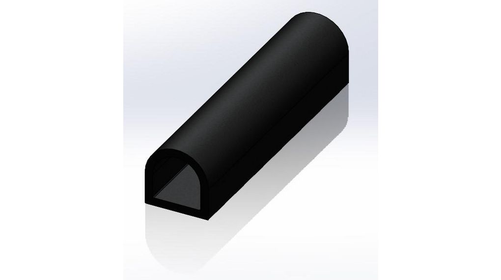 Black EPDM Edging Strip, 20m