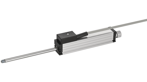 Spring-Loaded Linear Potentiometer Position Sensor Voltage Divider 25mm 0.2% 1kOhm Clamp Mount Cable Terminal TR