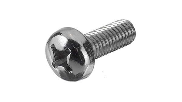 Panhead screw, M6, 16mm, Galvanised Steel, Pack of 100 pieces