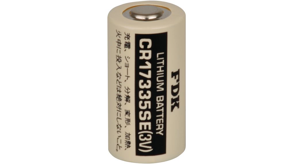 Primært batteri, 3V, CR123A / 2/3A, Litium