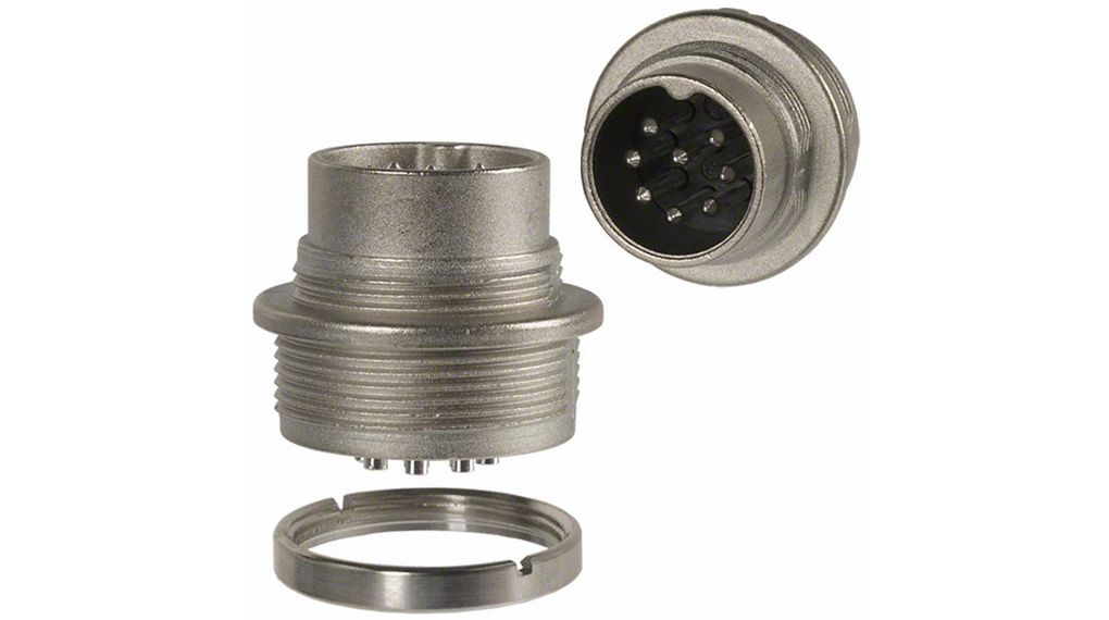 Gerätestecker C091A 8pol, Stecker, 8 Anzahl Kontakte, 7A, 100V, IP40