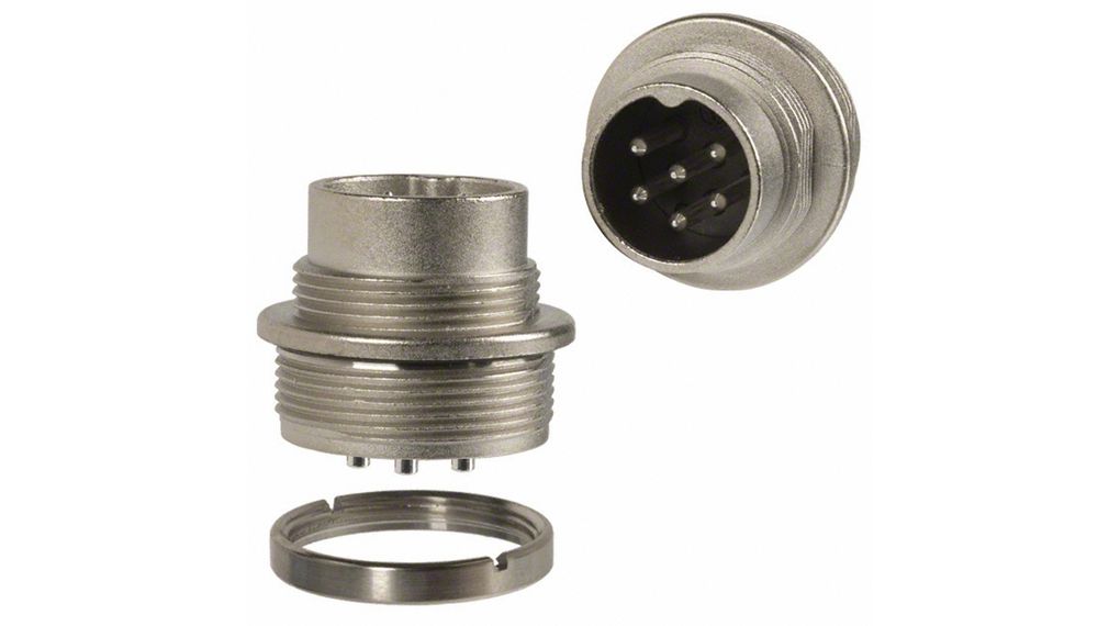 Fiche pour appareil C091D 6 pôles, Fiche, 6 Contacts, 5A, 300V, IP65 / IP67 / IP69K