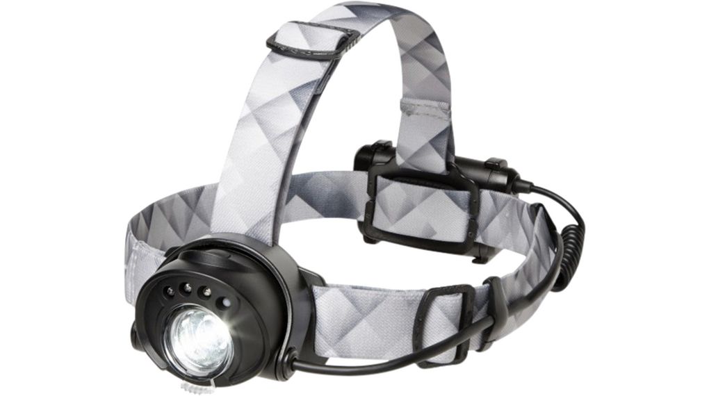Headlamp, LED, 3x AA, 250lm, 135m, Black