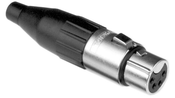 AC4F | Amphenol Entertainment XLR Connector, Socket, Straight, Cable ...