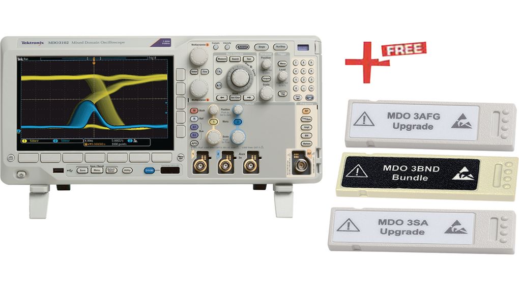 Oscilloscope MDO3000 MSO / MDOx 1GHz 5GSPS USB / GPIB / Ethernet / Video Out Port