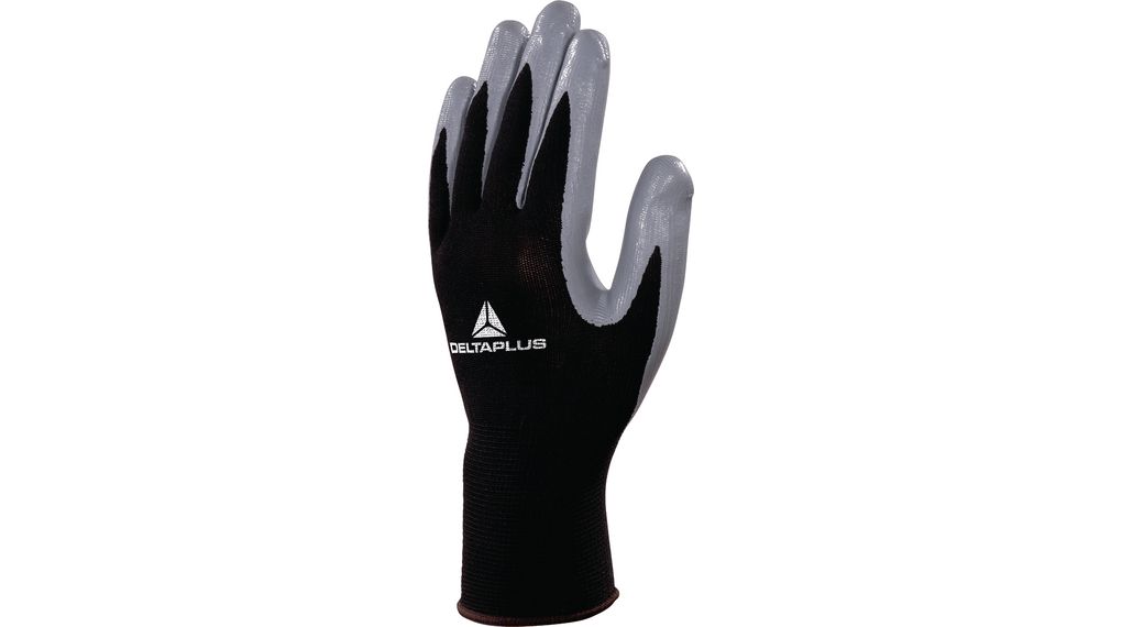Nitril-beschichtete Mehrzweckhandschuhe, Polyester / Nitril, Handschuhgrösse 9, Schwarz