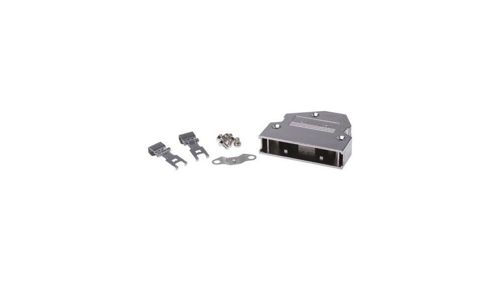 3M 103 Series Aluminium Angled D Sub Backshell, 50 Way, Strain Relief