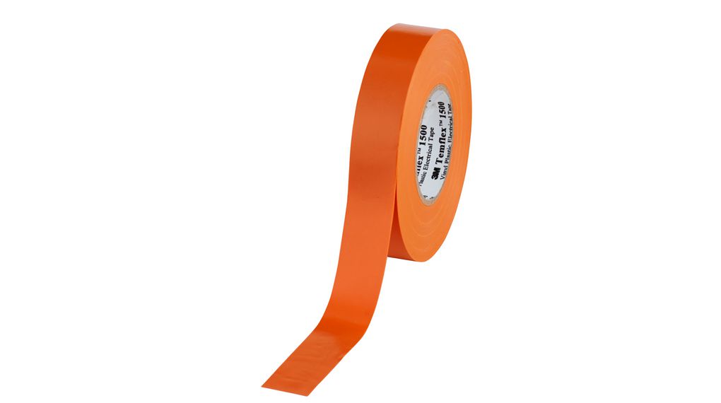 Temflex 1500 PVC Electrical Tape 19mm x 25m Orange