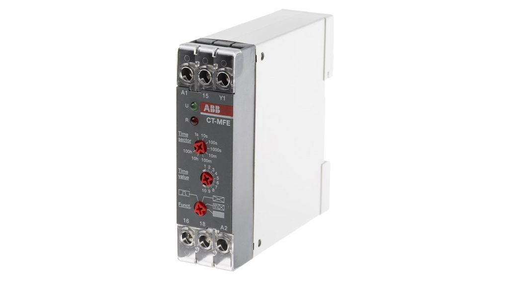 1SVR550029R8100 | ABB DIN Rail Multi Function Timer Relay, 24 ... 240V ...