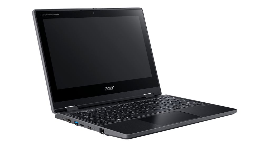 Laptop, TravelMate Spin B3, 11.6" (29.5 cm), Intel Pentium Silver, N6000, 1.1GHz, 256GB SSD, 8GB DDR4, Zwart
